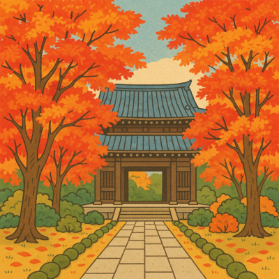 鎌倉の紅葉イメージ図 | 가마쿠라 관광 완전 가이드