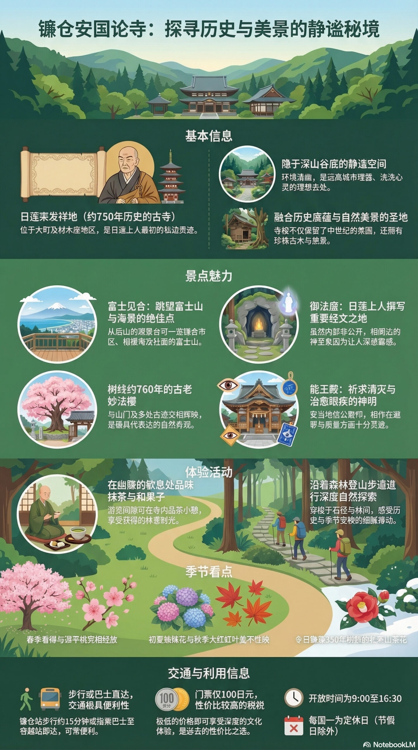 安国论寺旅游信息图 | 镰仓观光完全指南 安国论寺旅游信息图