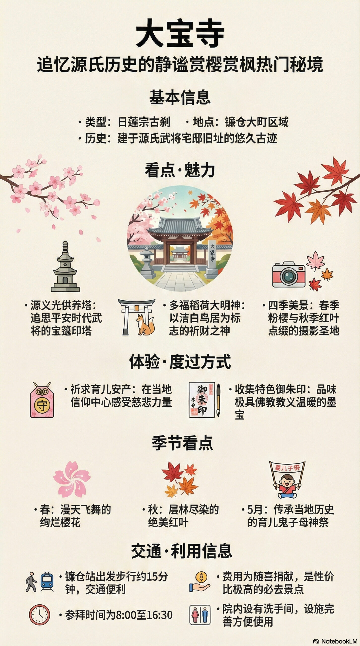 大宝寺旅游信息图