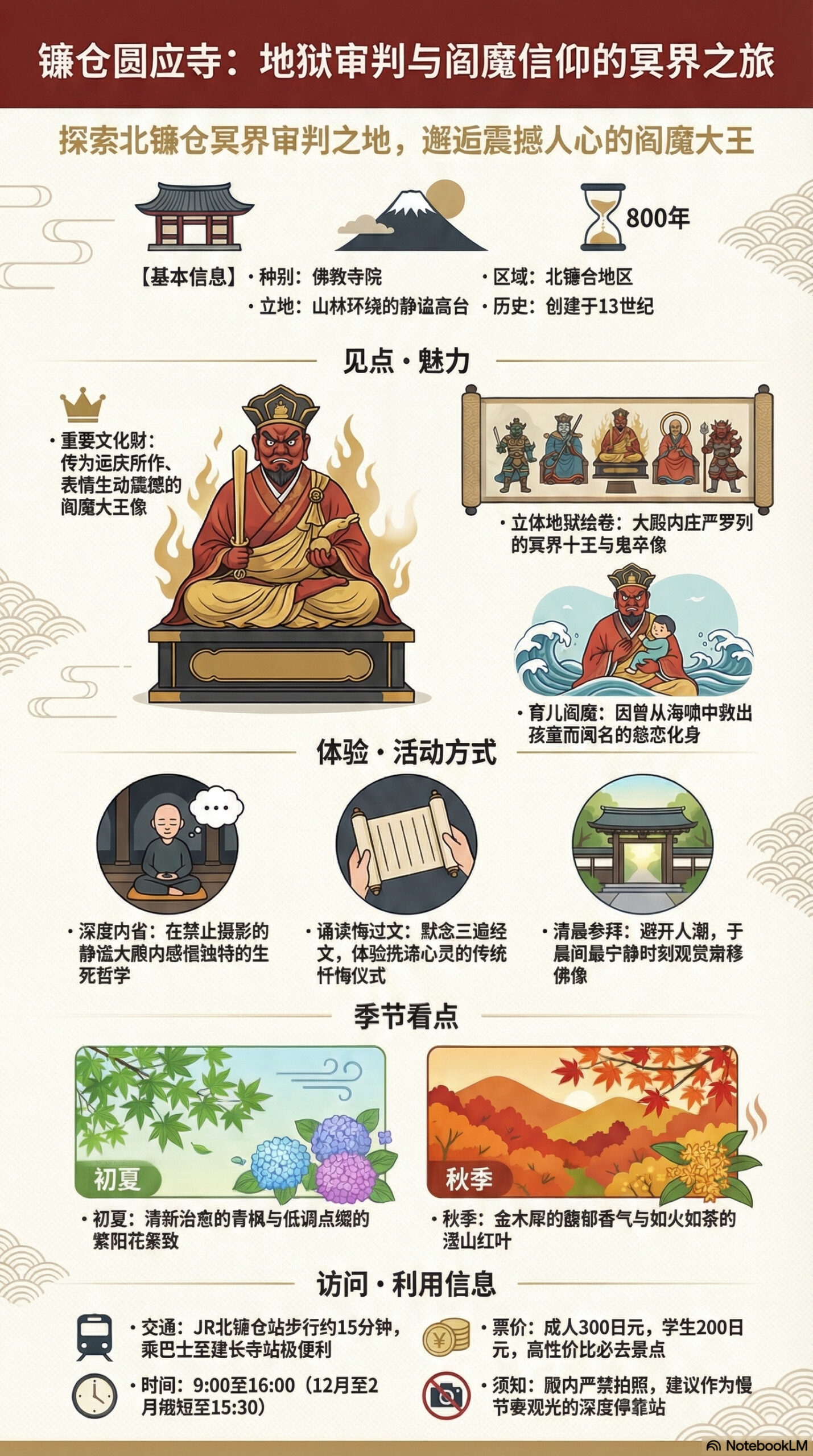 圆应寺旅游信息图