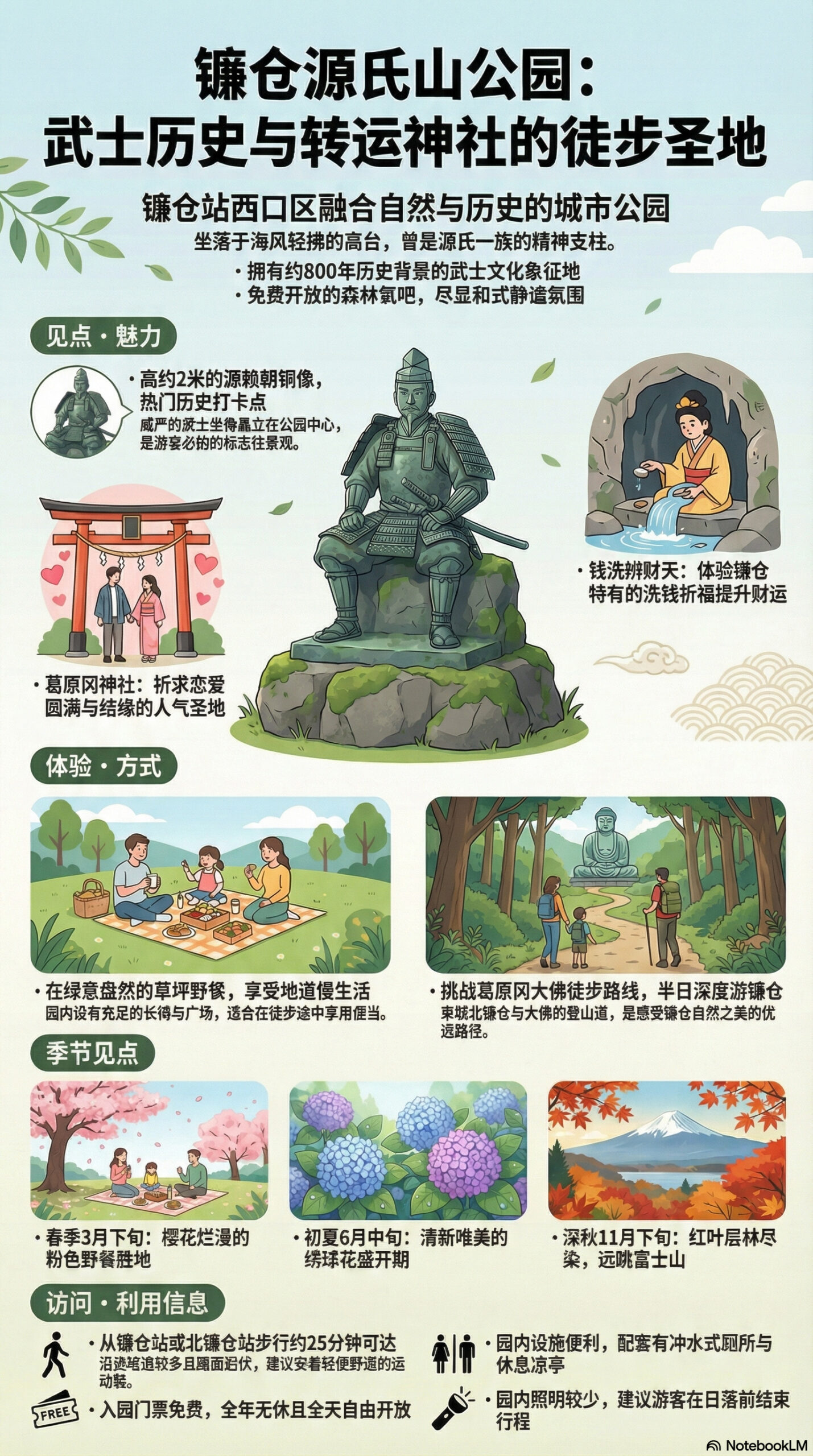 源氏山公园旅游信息图