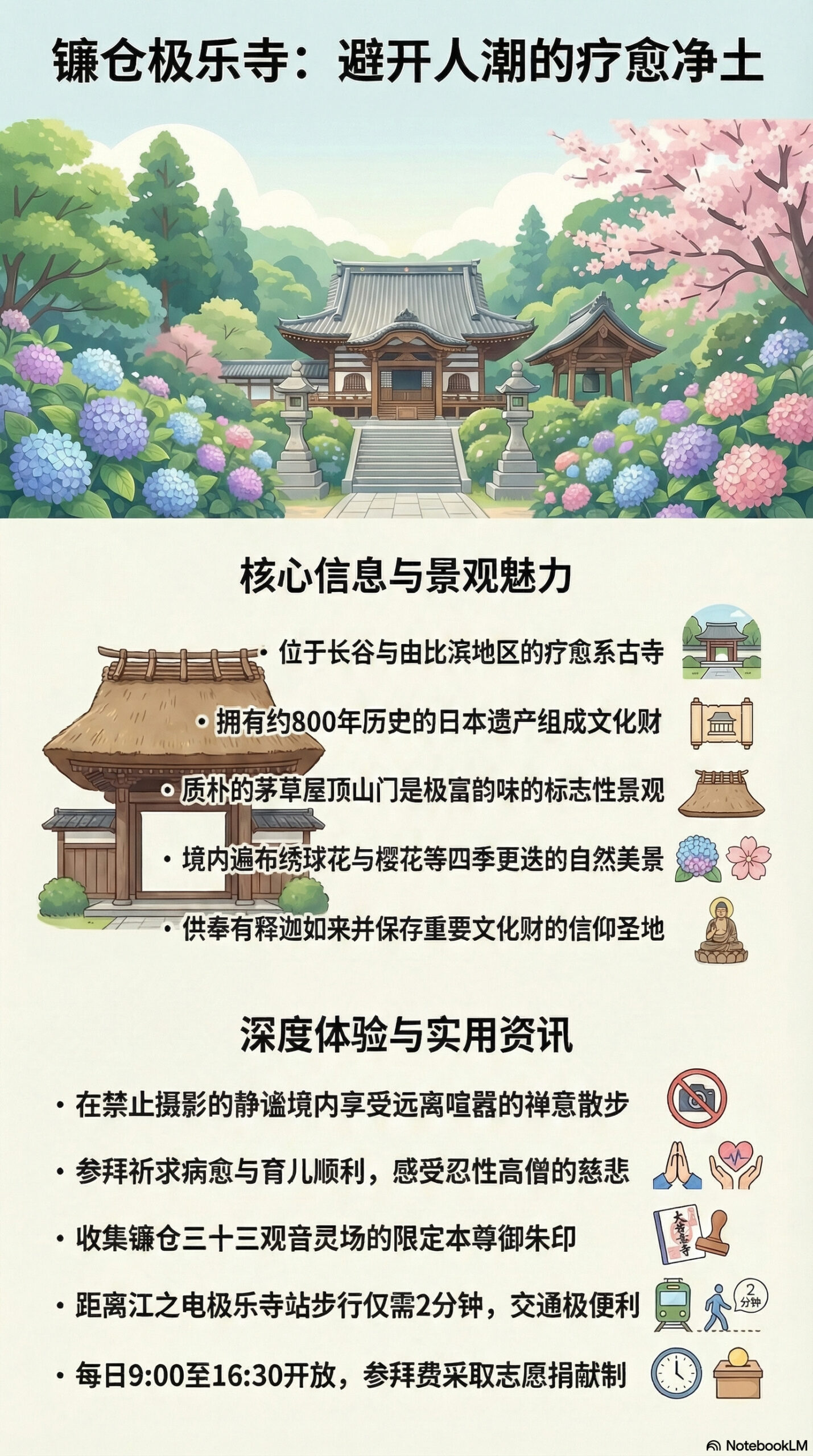 极乐寺旅游信息图