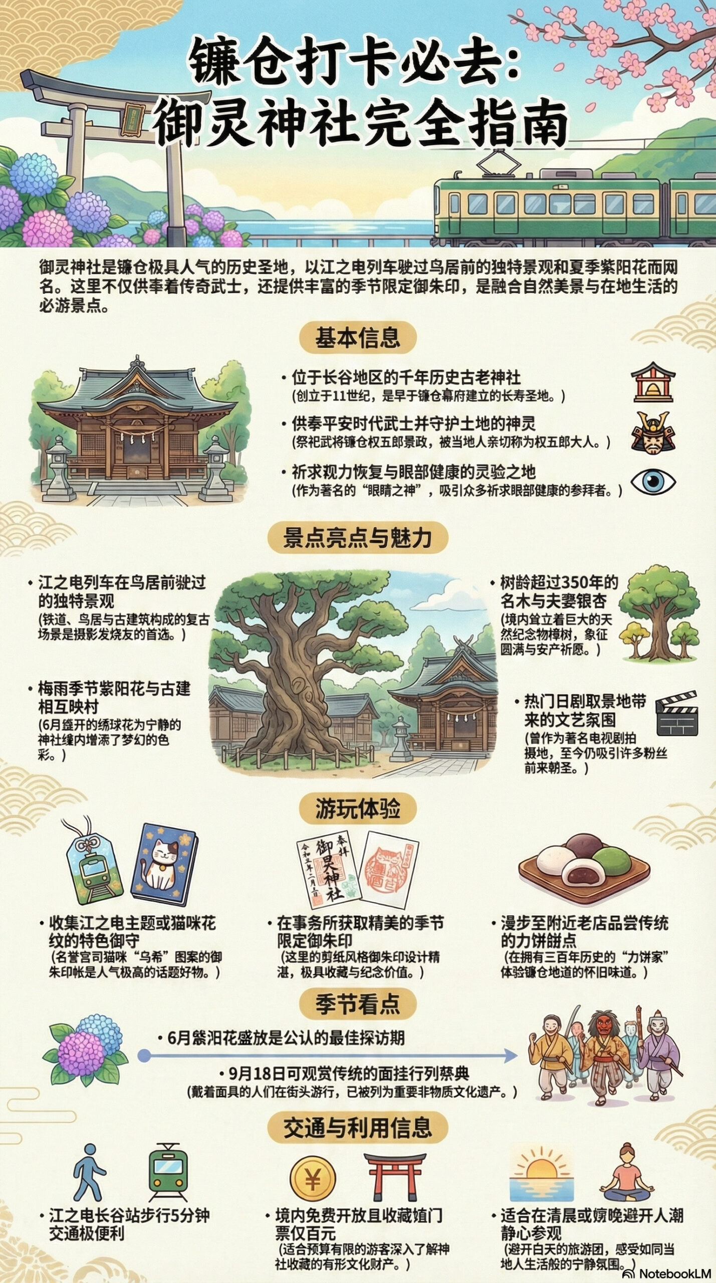 御灵神社旅游信息图