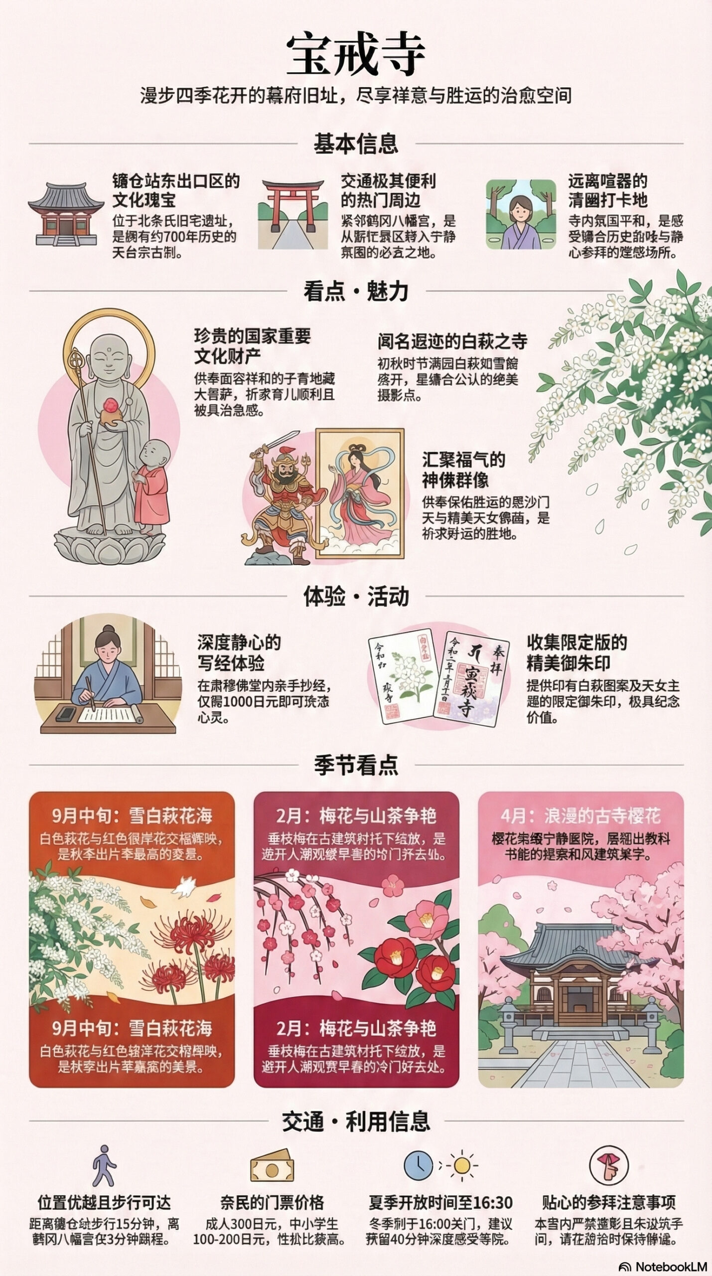 宝戒寺旅游信息图