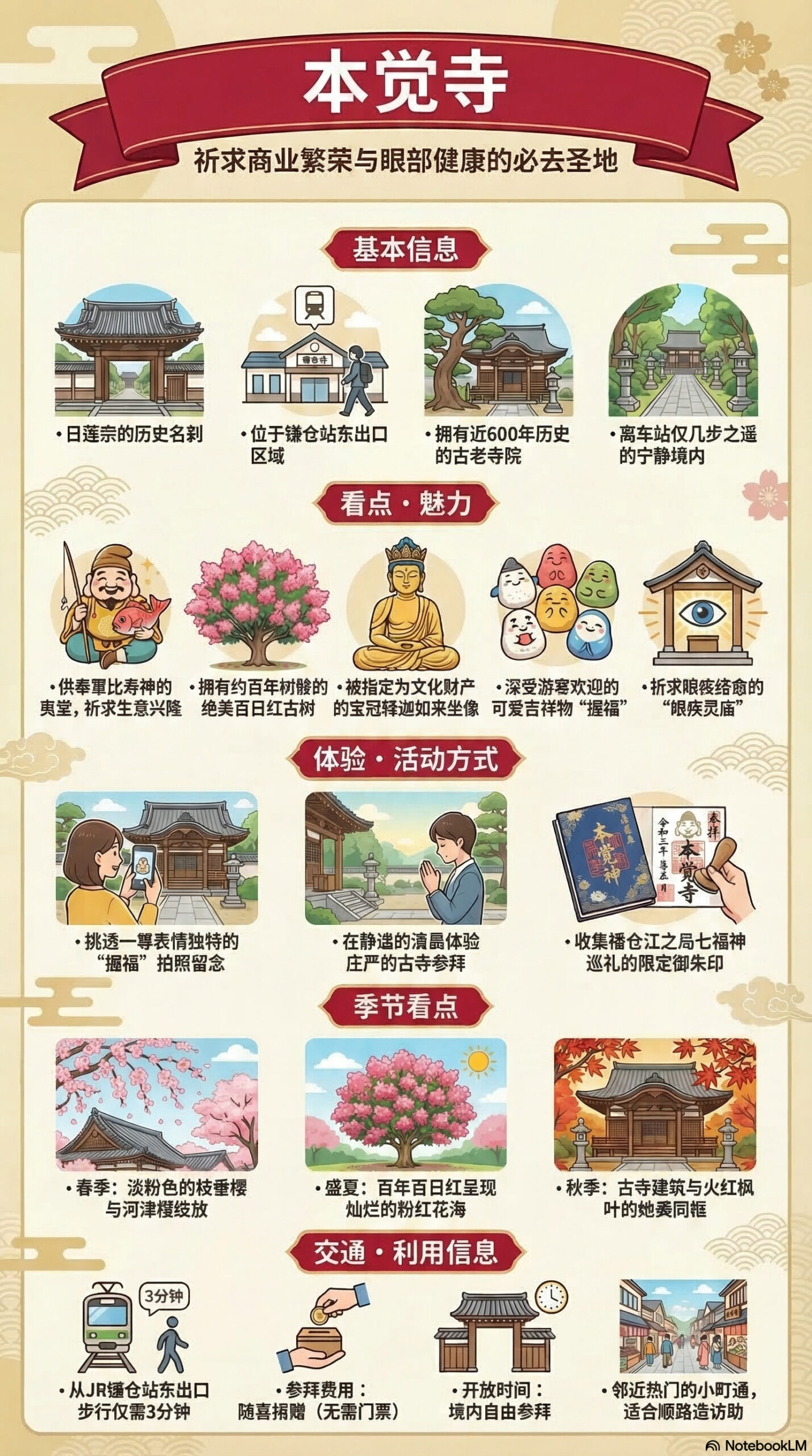 本觉寺旅游信息图