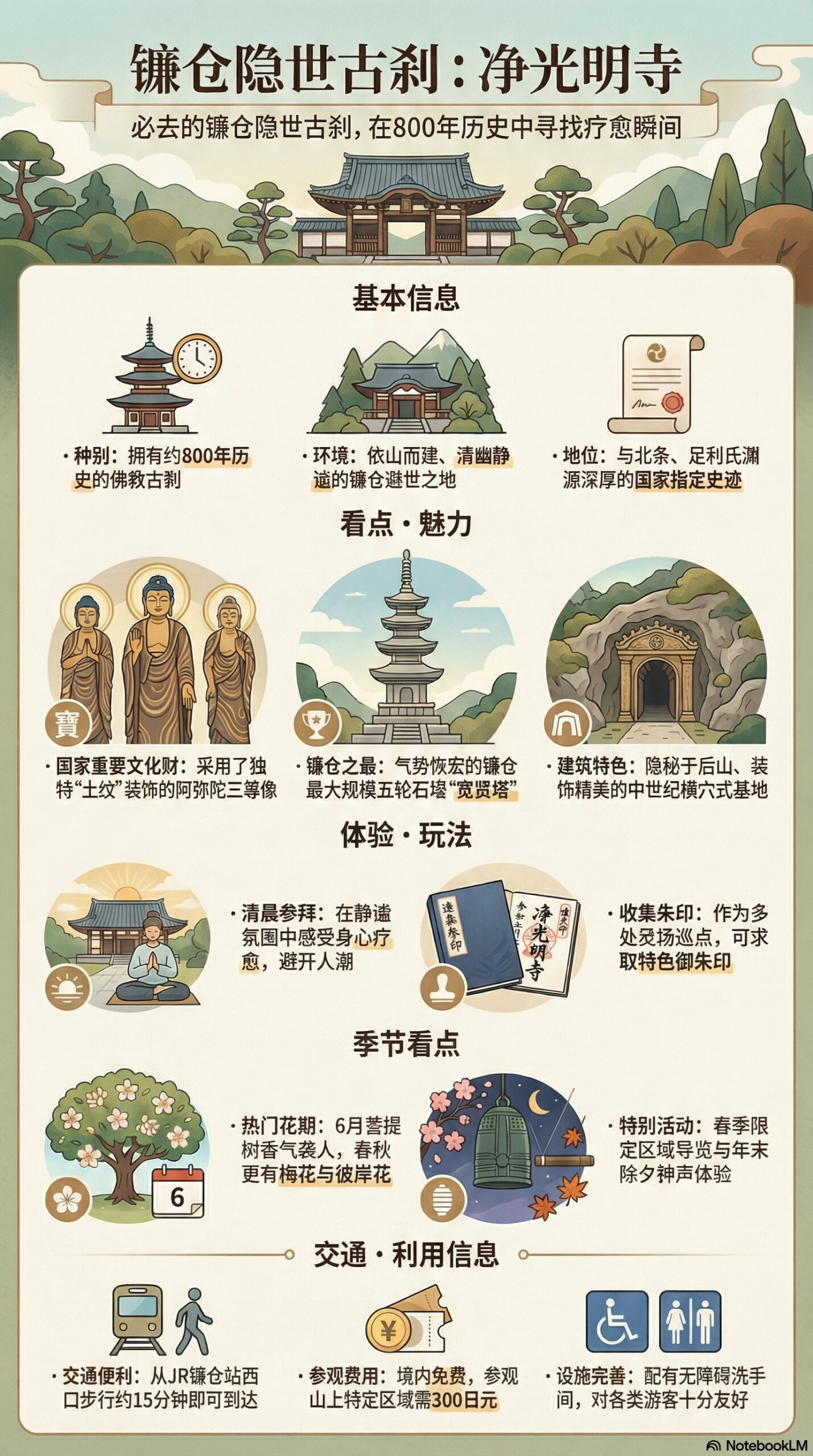 净光明寺旅游信息图