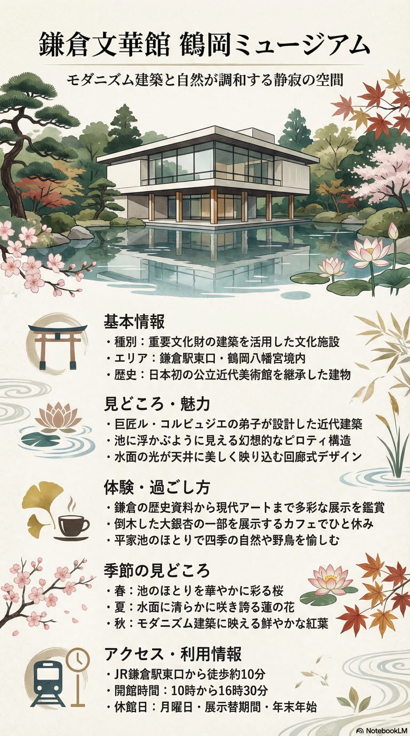 鎌倉文華館 鶴岡ミュージアムの観光情報インフォグラフィック