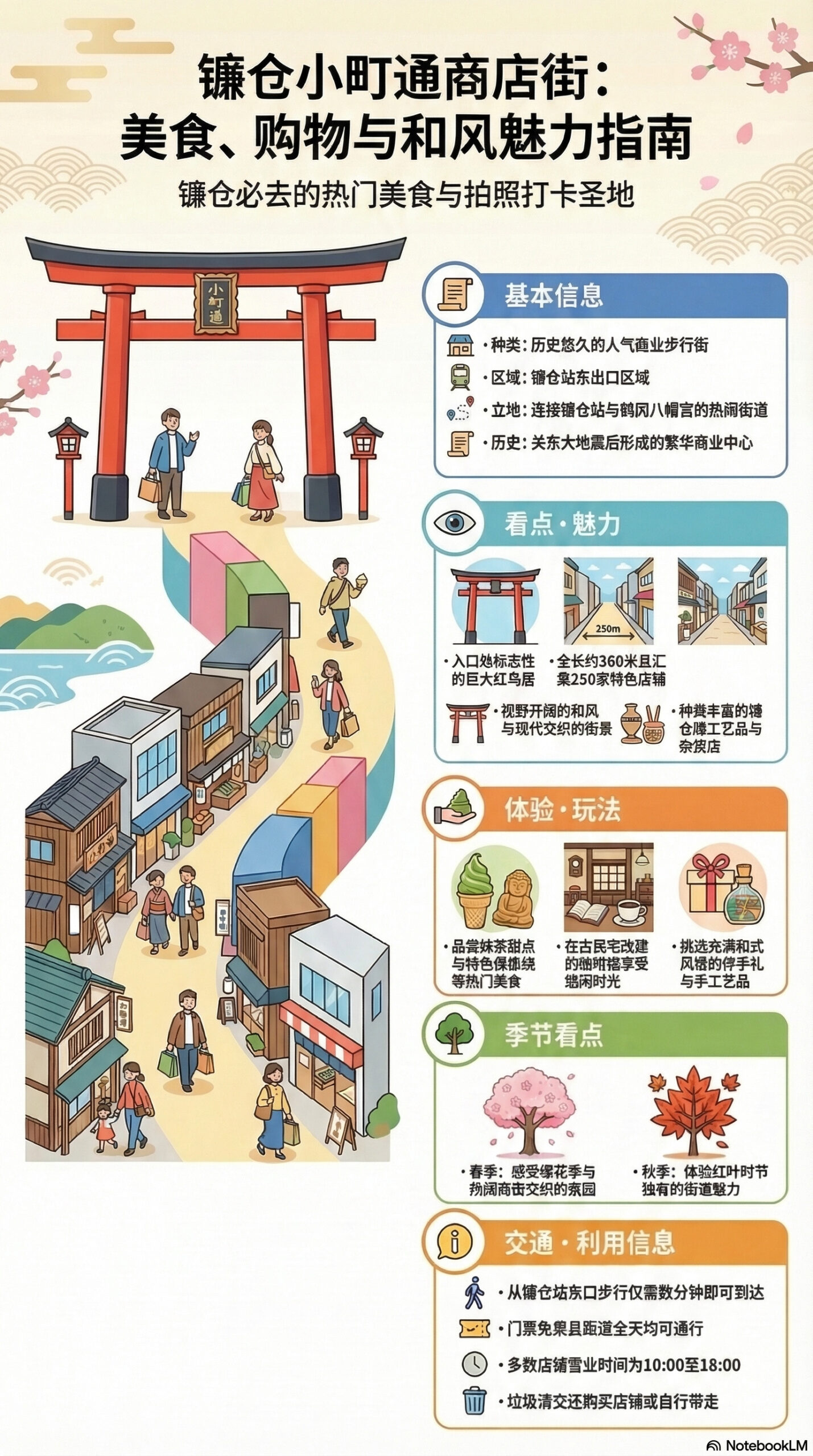 小町通旅游信息图