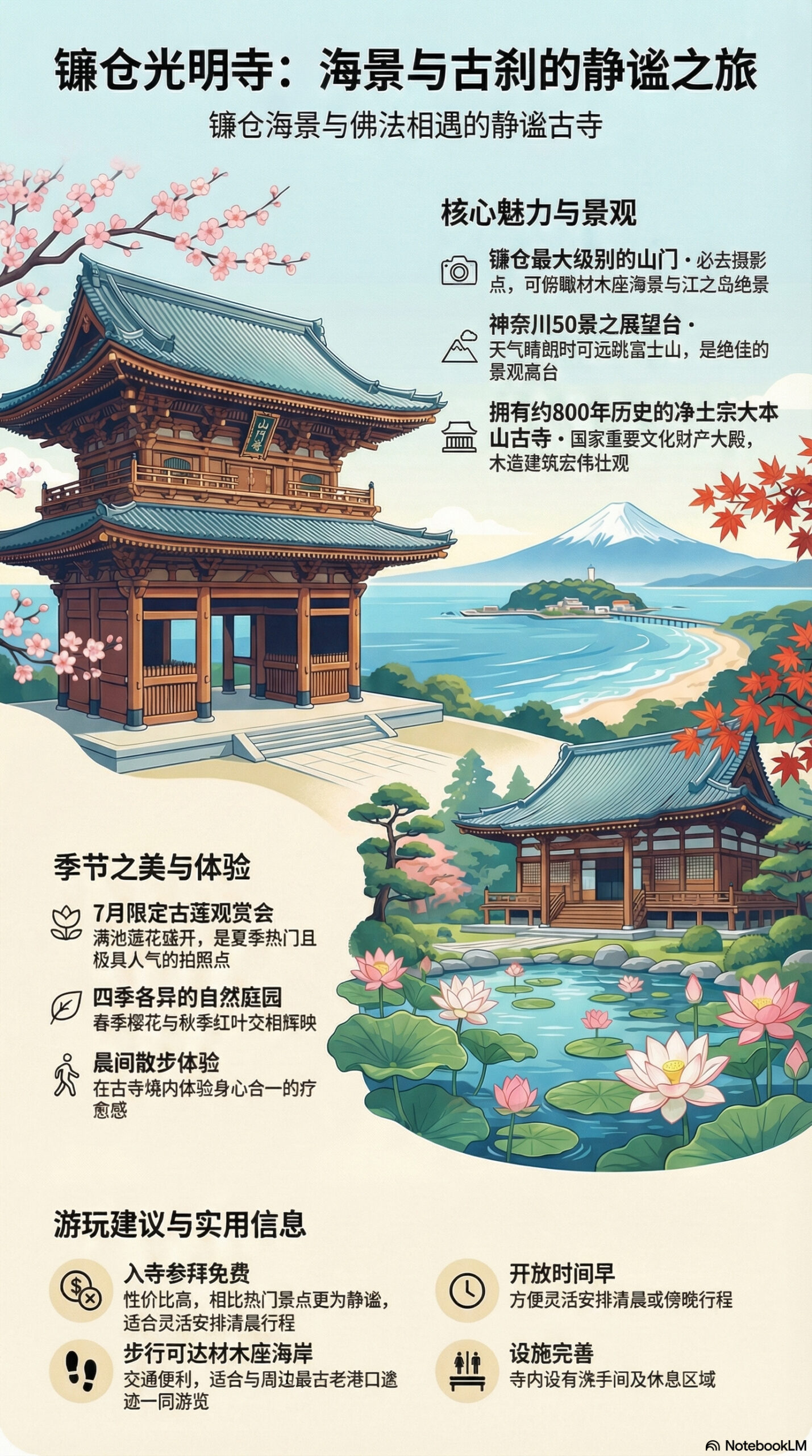 光明寺旅游信息图