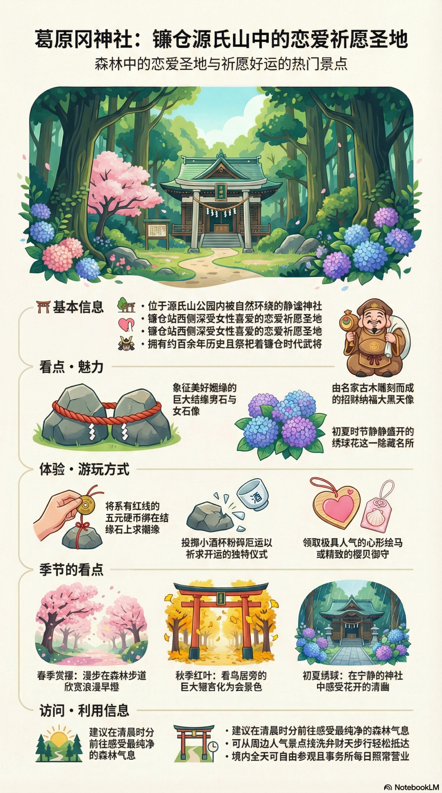 葛原冈神社旅游信息图