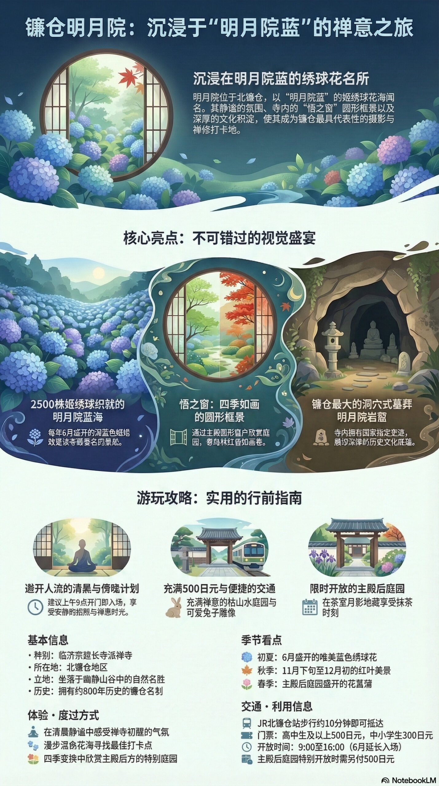 明月院旅游信息图