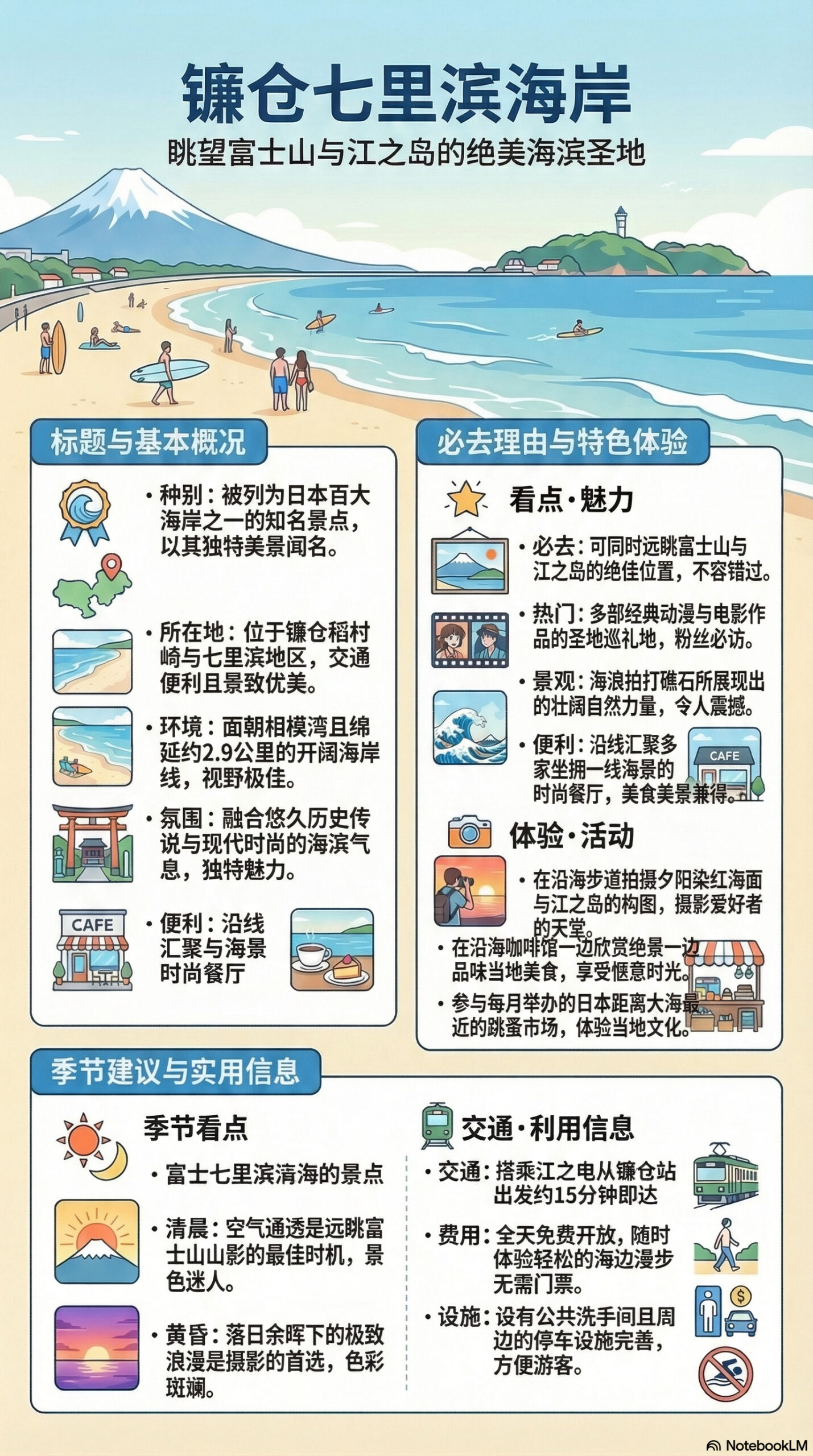 七里滨旅游信息图