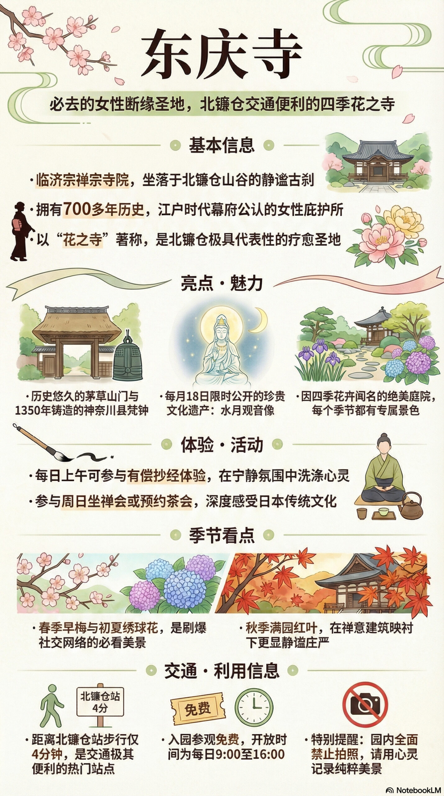 东庆寺旅游信息图