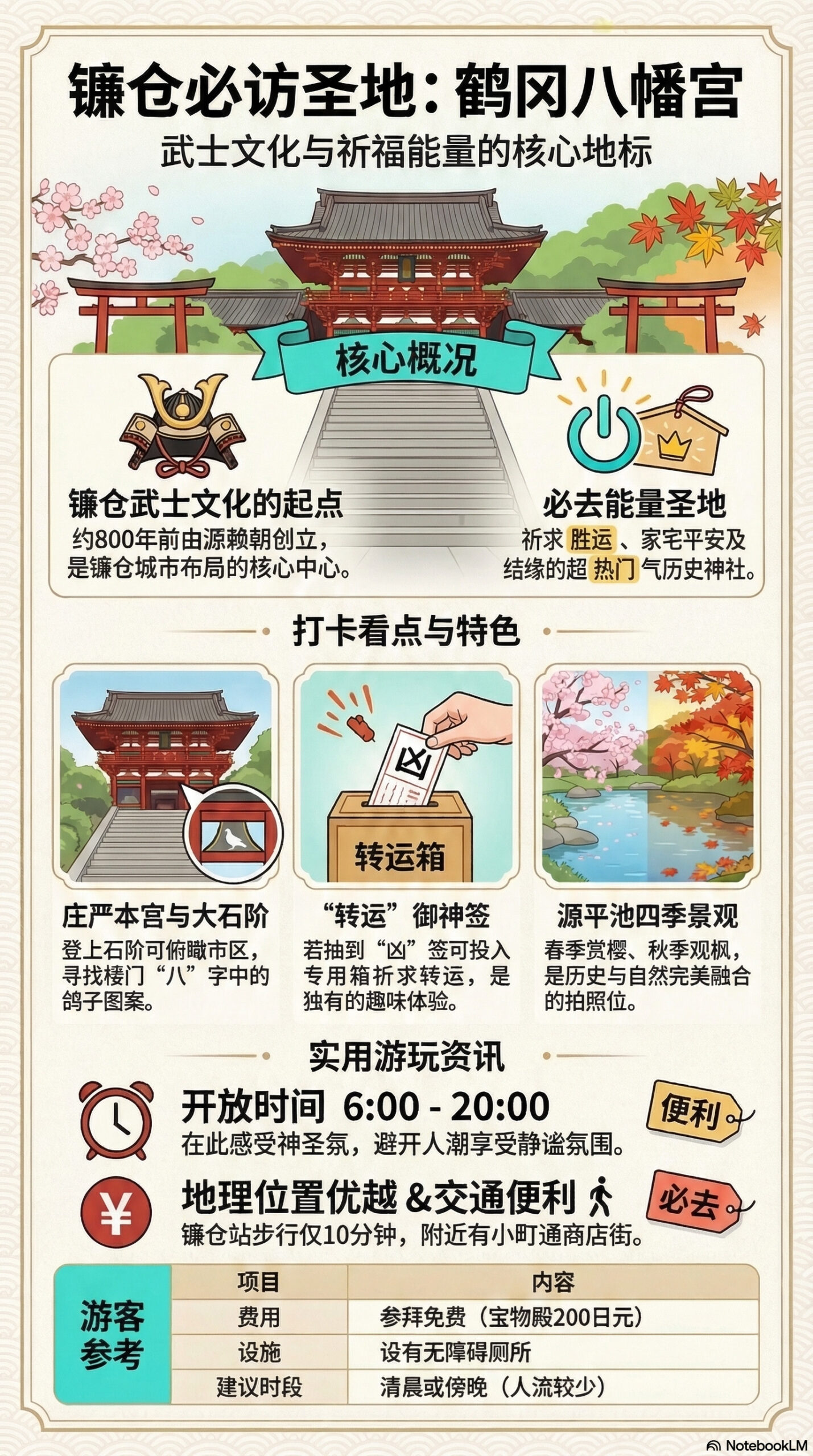 鹤冈八幡宫旅游信息图