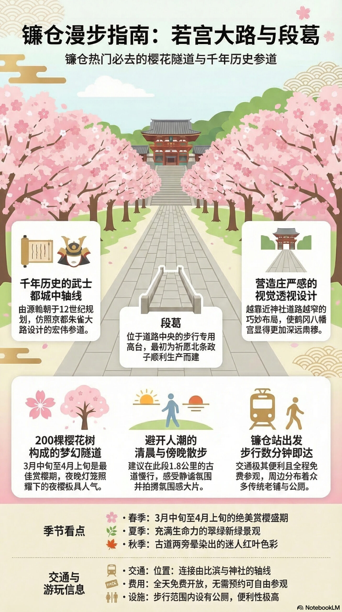 若宫大路与段葛旅游信息图