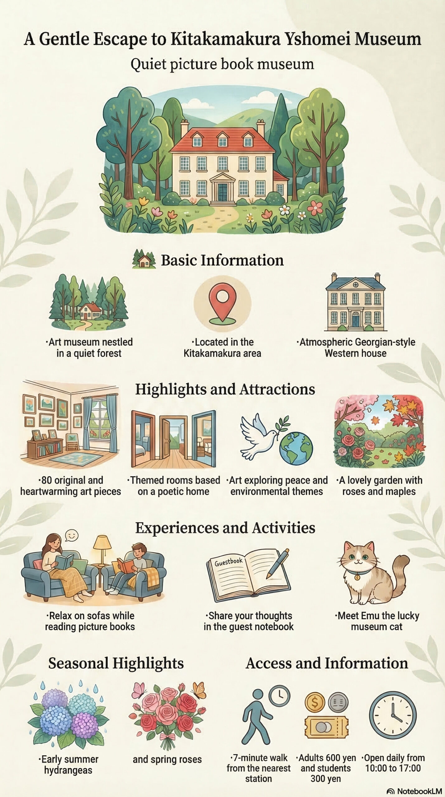 Yoh Shomei Museum travel information infographic