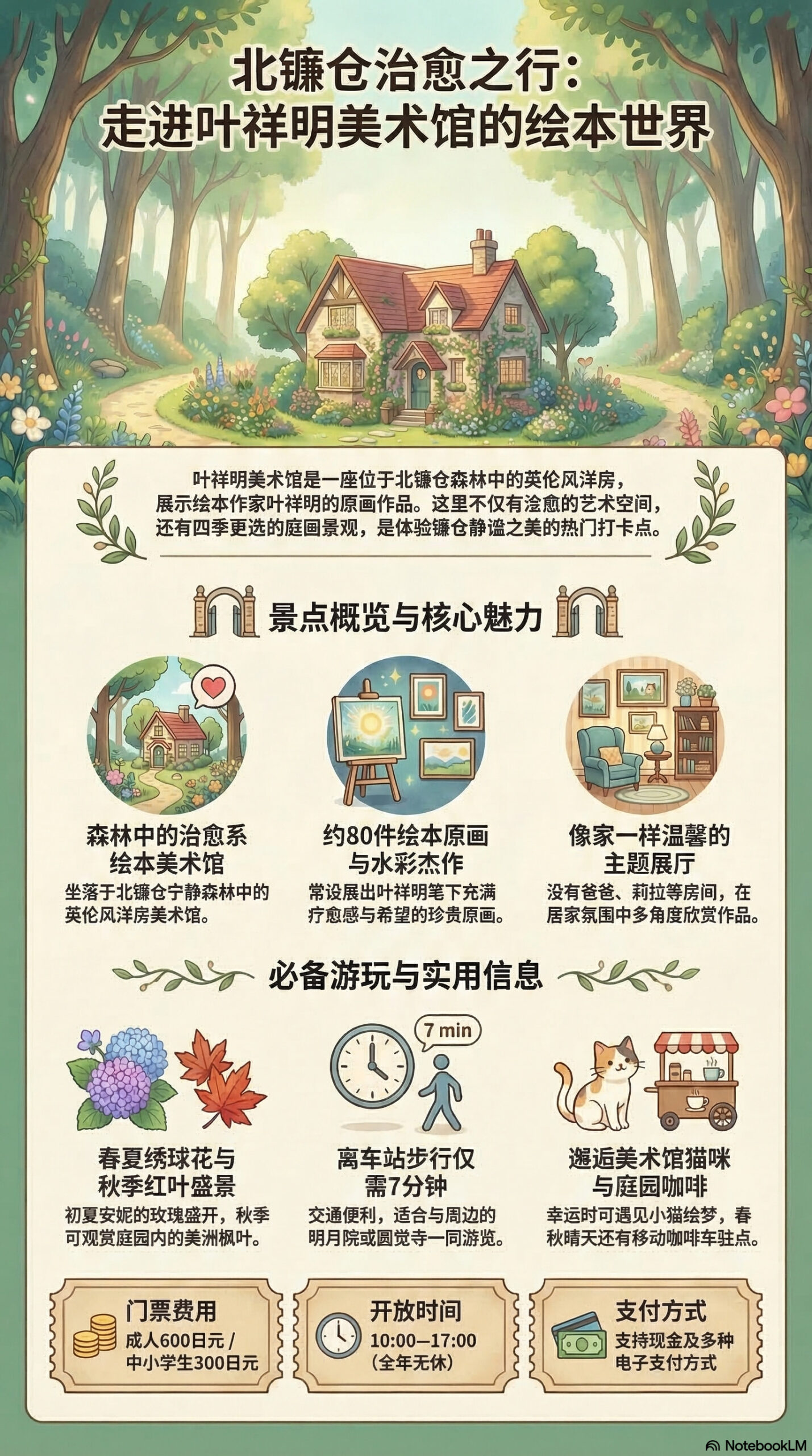 叶祥明美术馆旅游信息图