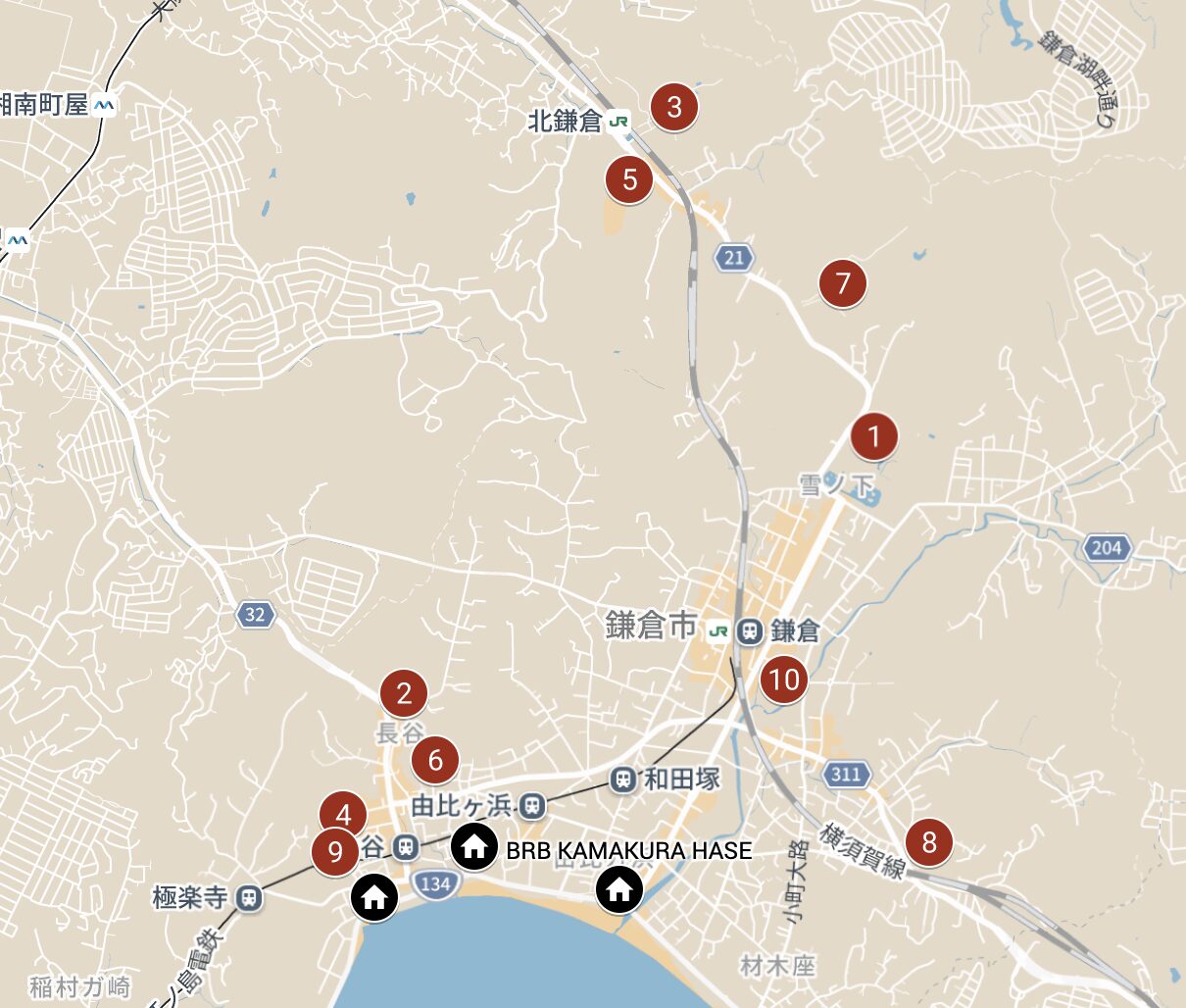 桜スポット10選マップ