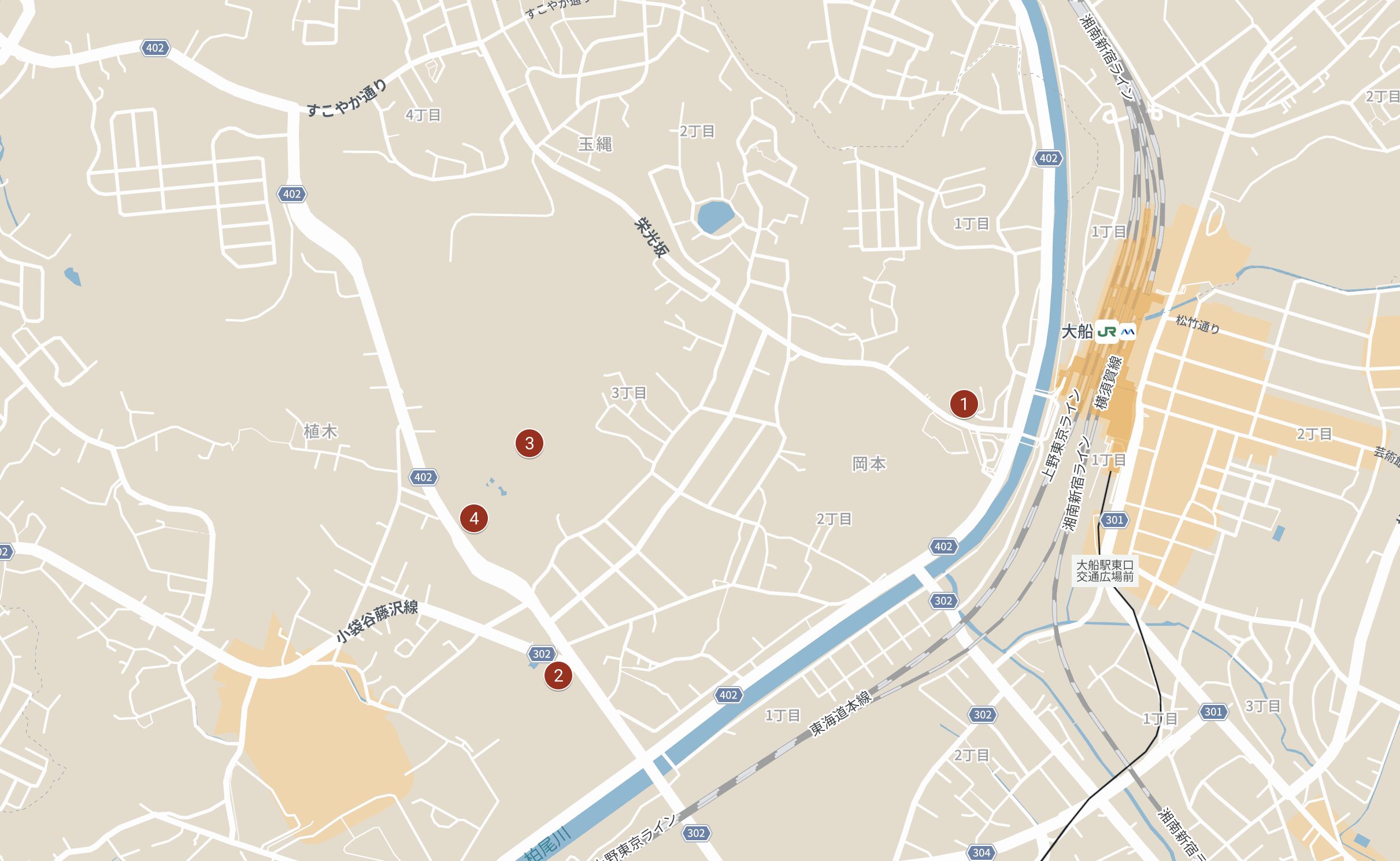 Toshi’s Kamakura sightseeing map