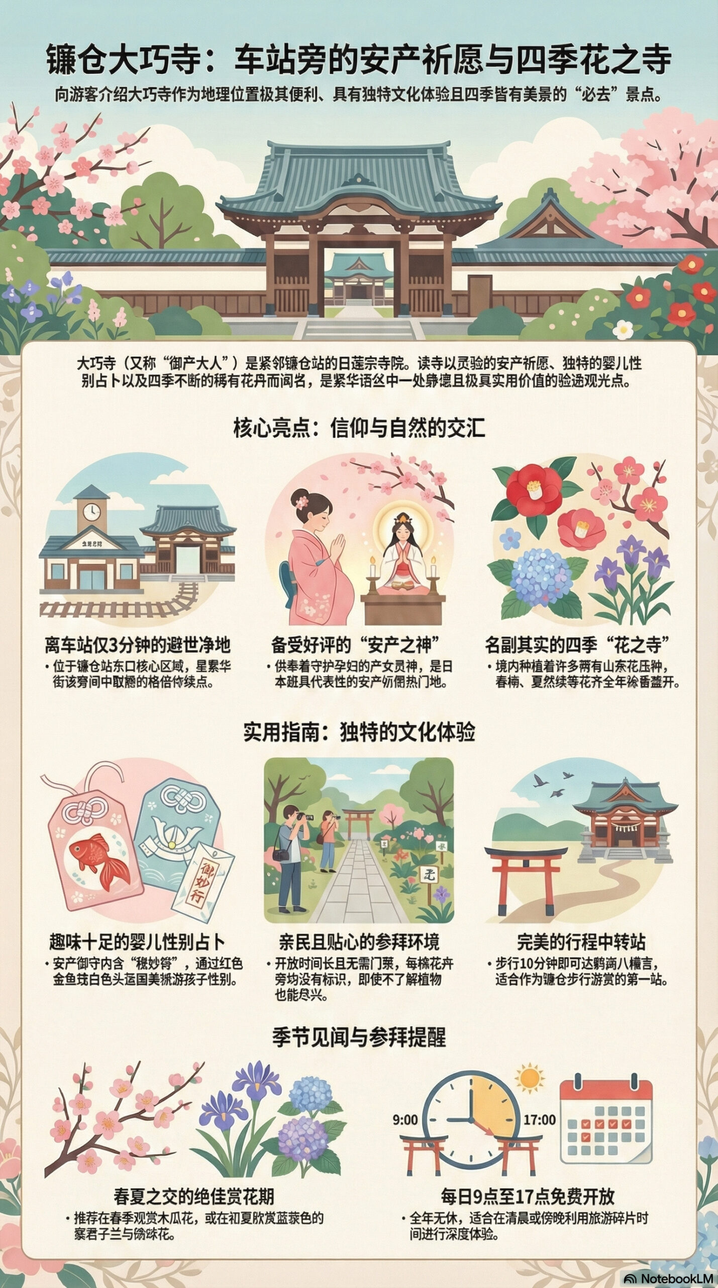 大巧寺旅游信息图 | 镰仓观光完全指南 大巧寺旅游信息图