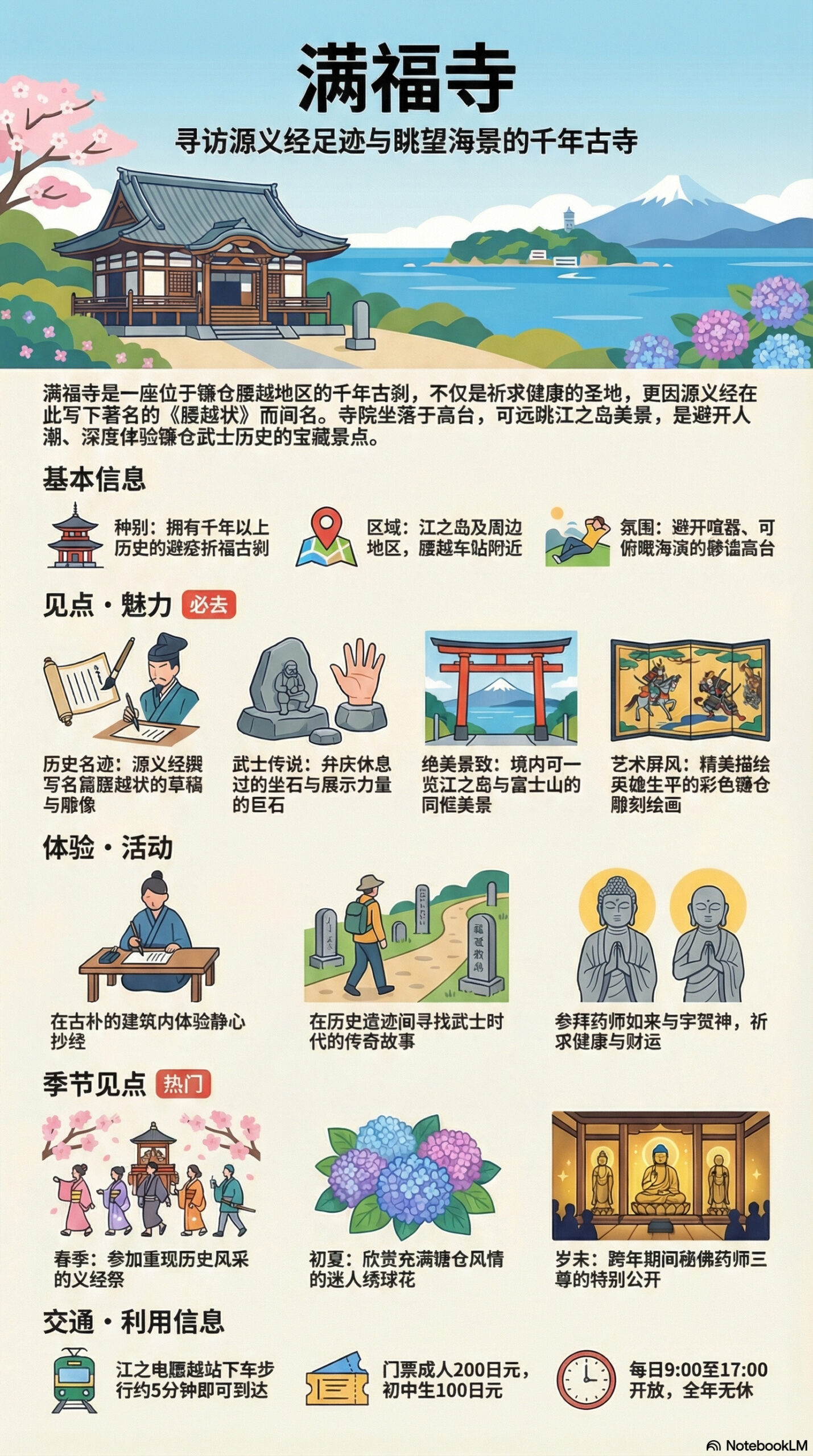 满福寺旅游信息图
