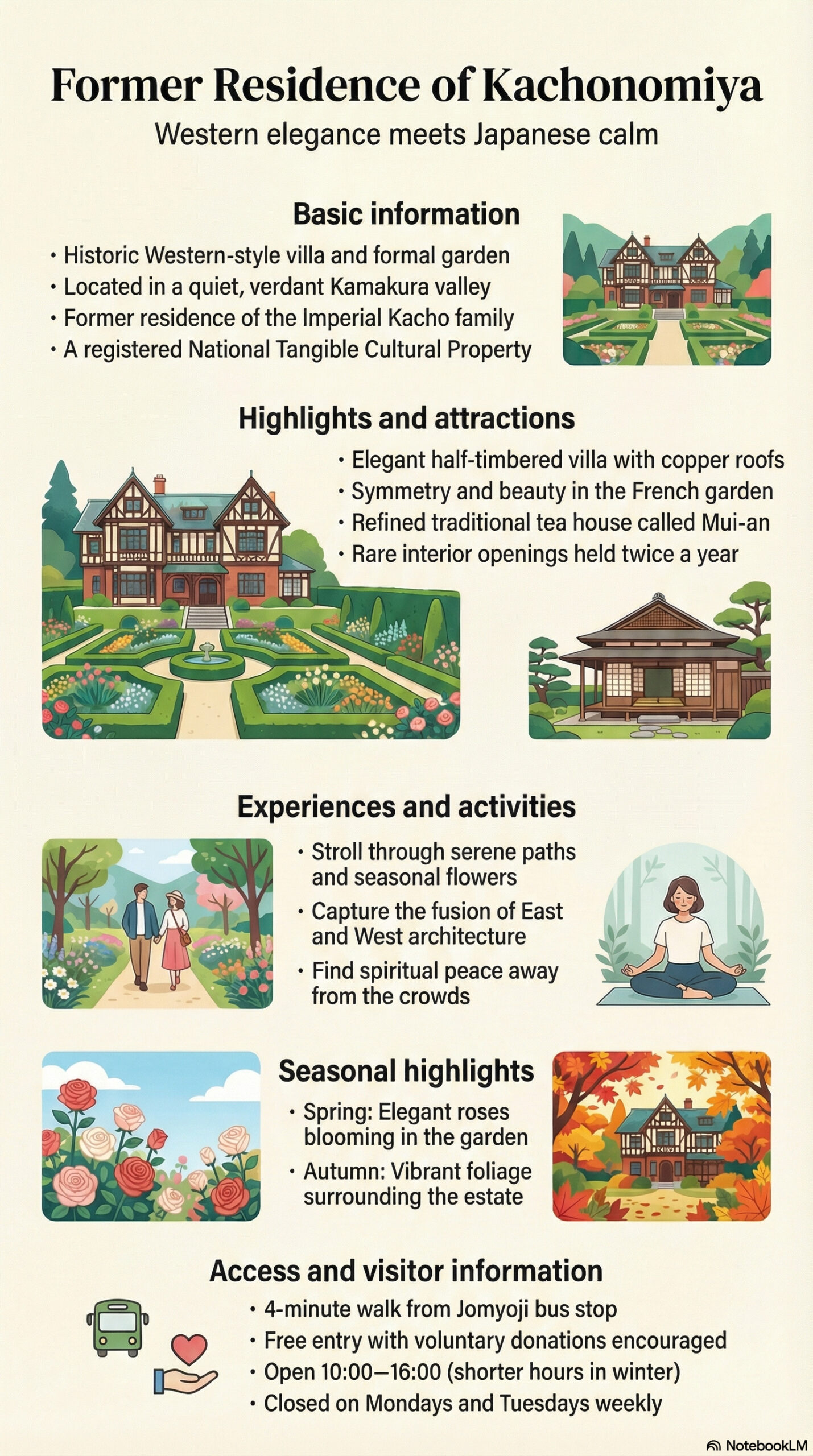 Myoryu-ji Temple travel information infographic