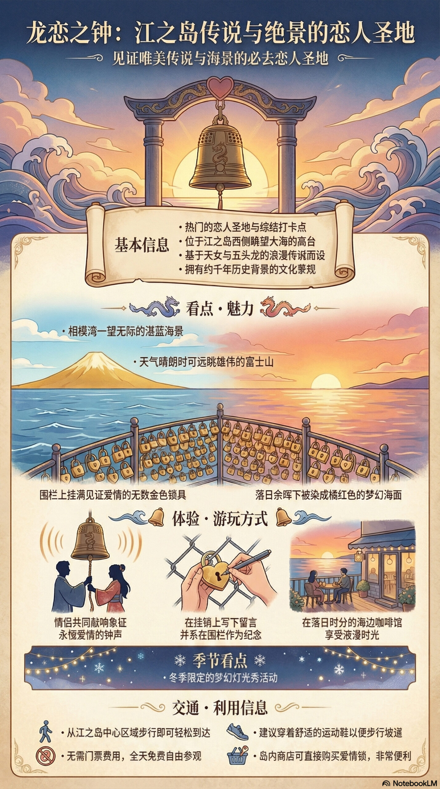 龙恋之钟旅游信息图