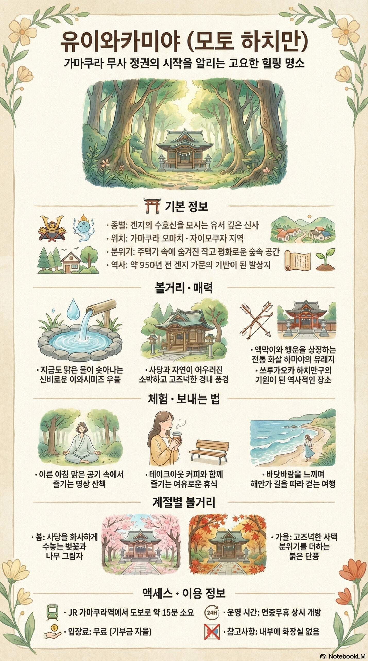 유이 와카미야 신사 관광 정보 인포그래픽