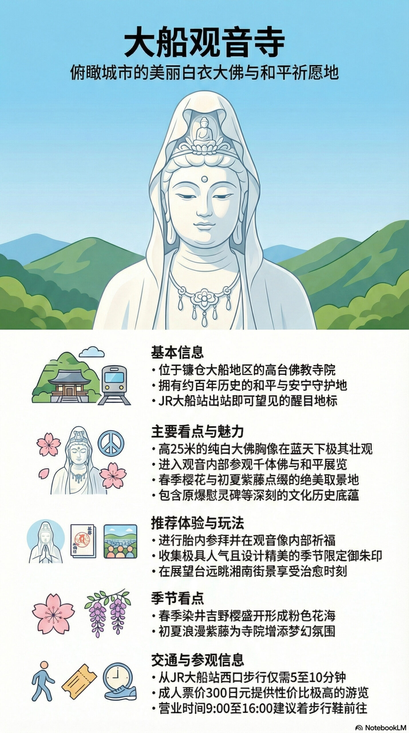 由比滨大通旅游信息图